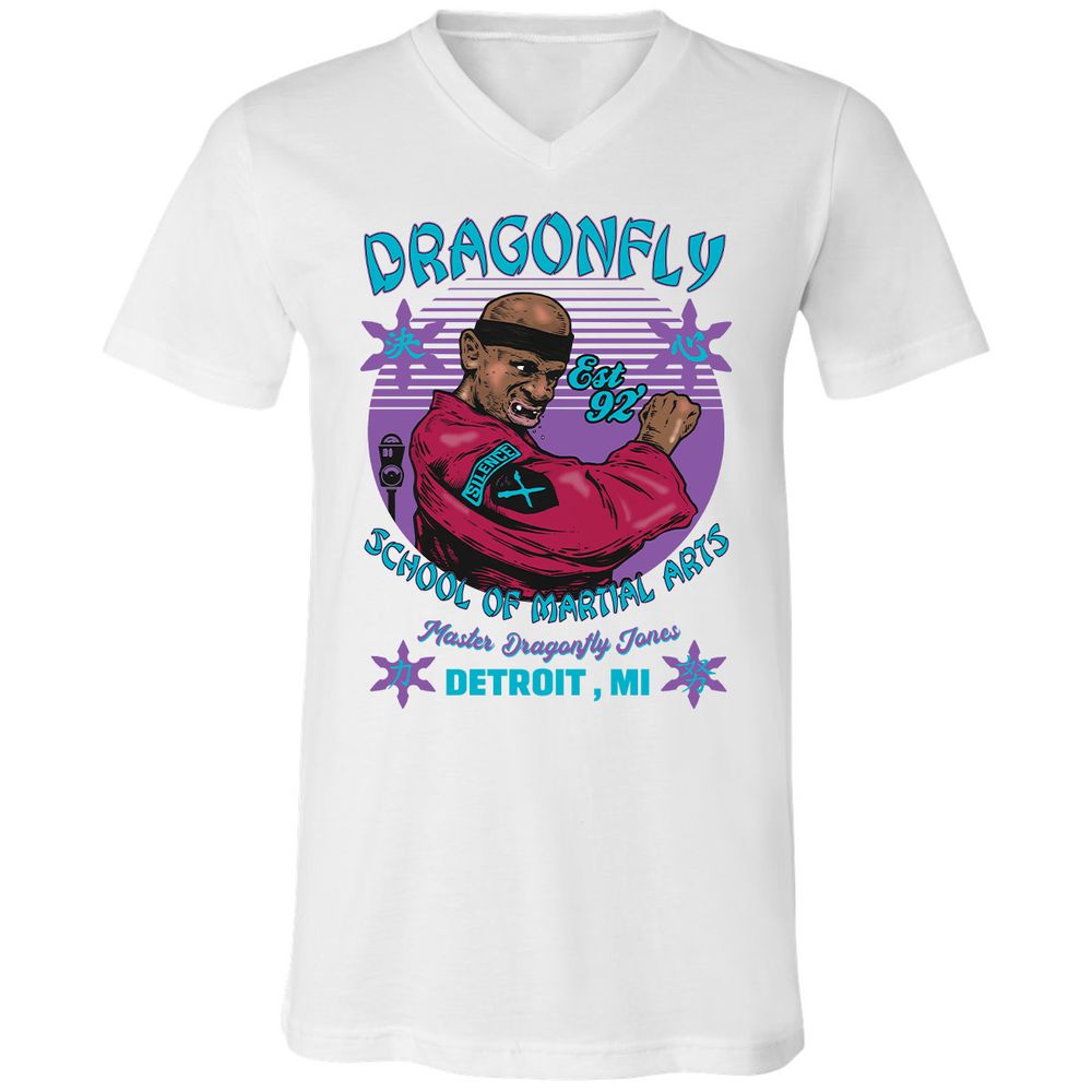 Unisex V-Neck T-Shirt - DVA386JC - White - 5