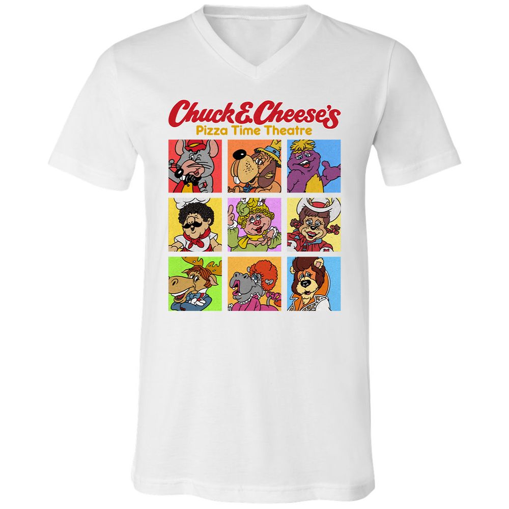 Unisex V-Neck T-Shirt - ARA9Y22D - White - 5