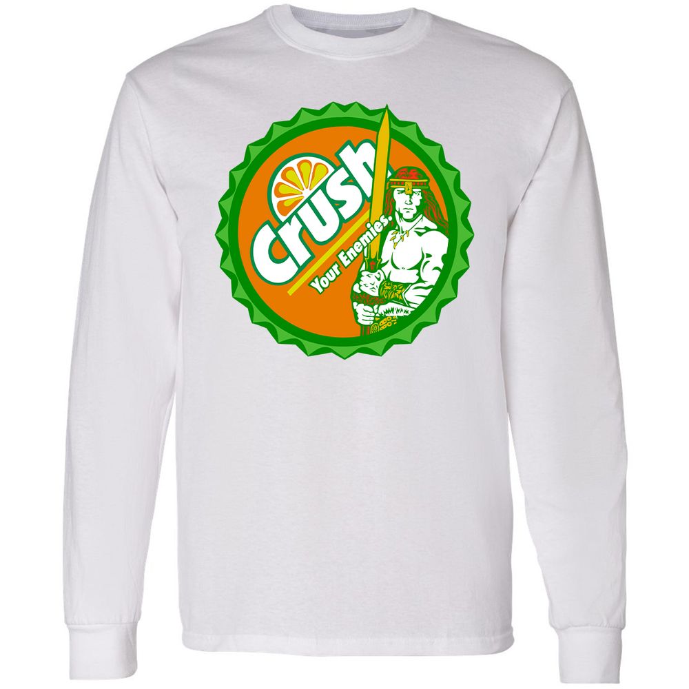 Long Sleeve T-Shirt - PETVGRHL - White - 5