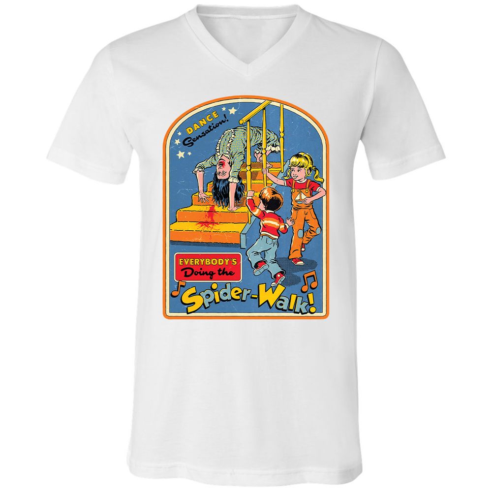 Unisex V-Neck T-Shirt - 5UYJC5P8 - White - 5