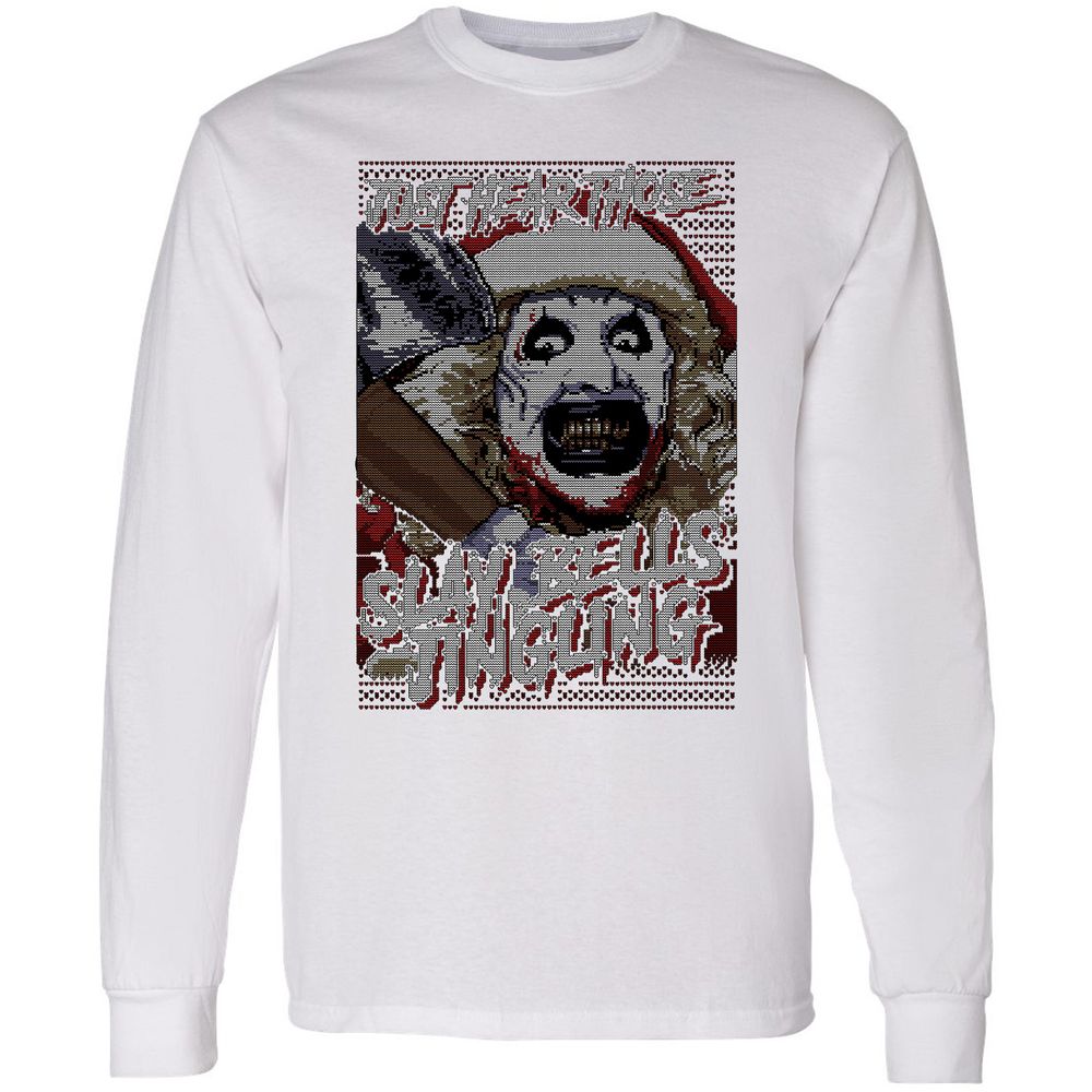 Slay Bells Jingling Long Sleeve T-Shirt - White - 5