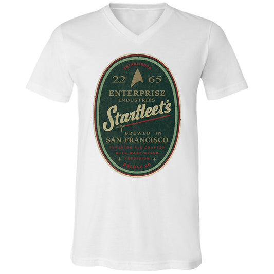 Unisex V-Neck T-Shirt - 6JFL3MHV - White - 5