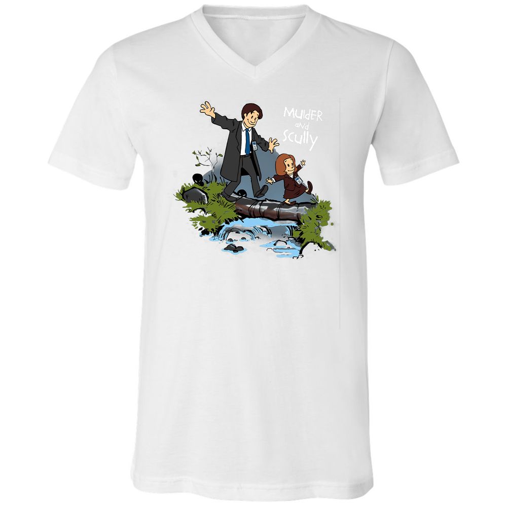Unisex V-Neck T-Shirt - D8ASUAR5 - White - 5