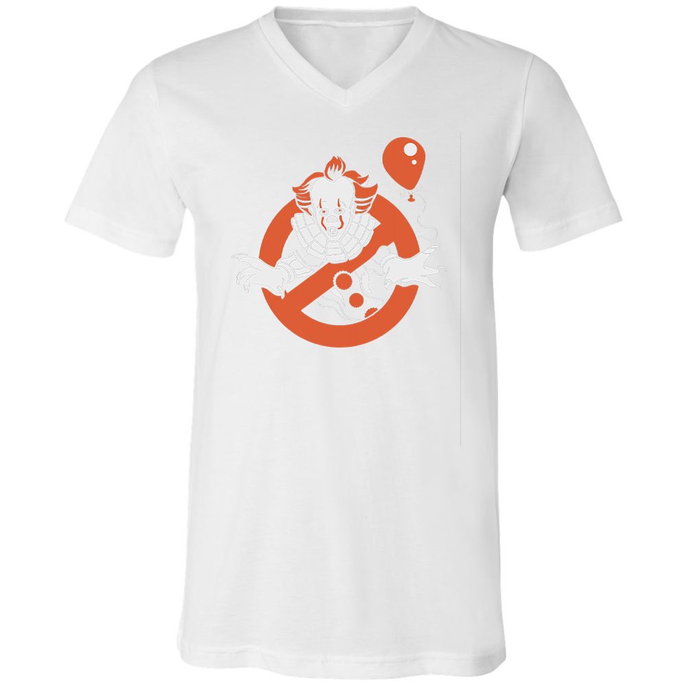 Unisex V-Neck T-Shirt - XKB52YNK - White - 5