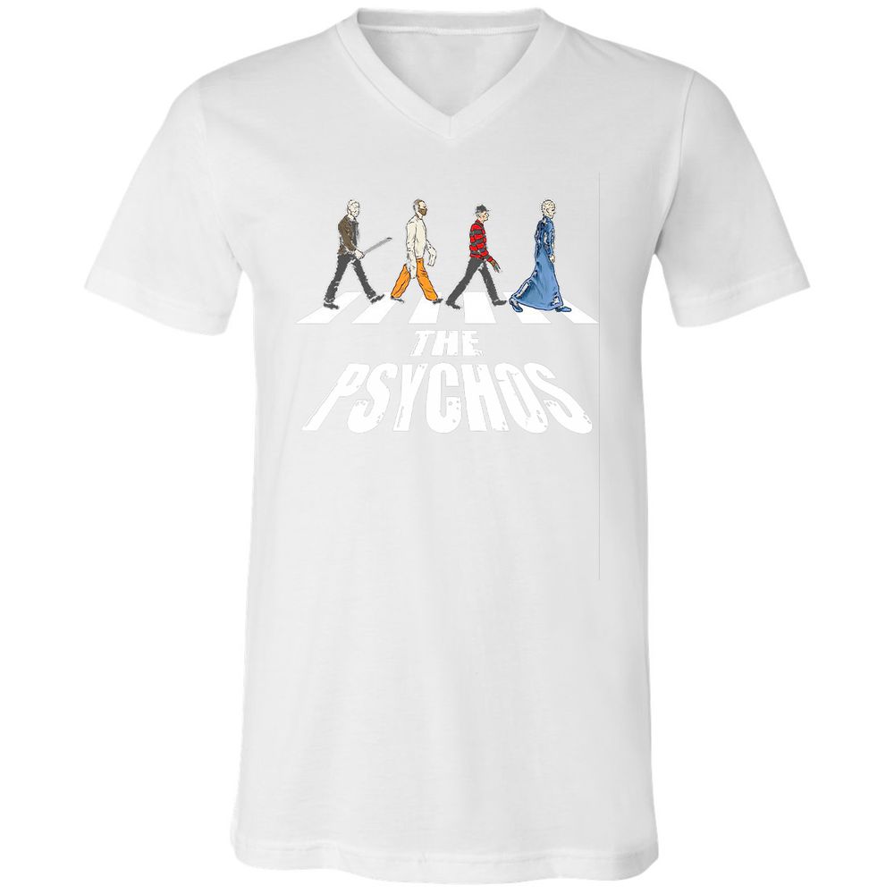 Unisex V-Neck T-Shirt - LGDAVV2B - White - 5