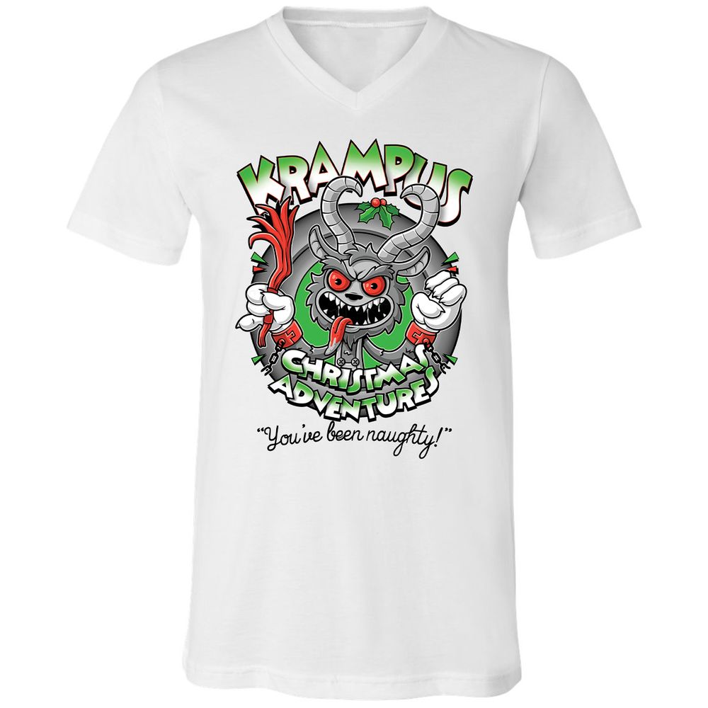 Unisex V-Neck T-Shirt - TTQQH2DU - White - 5