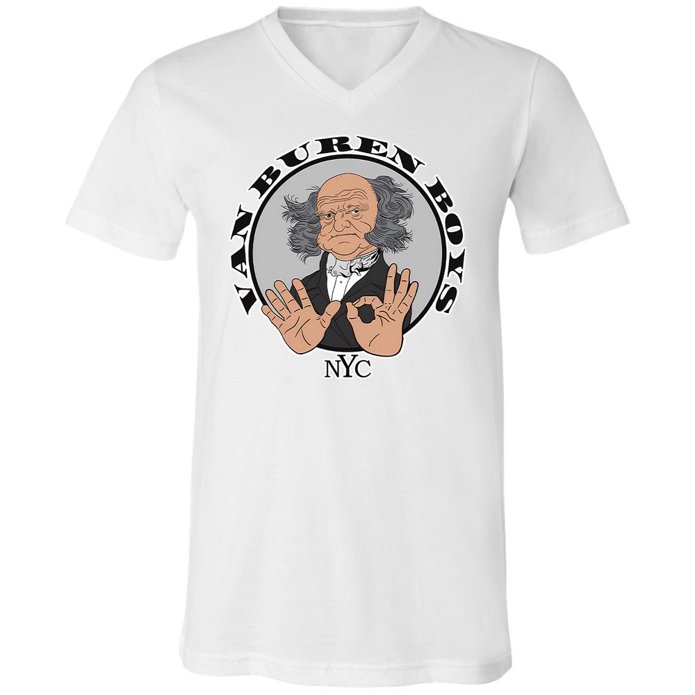 Unisex V-Neck T-Shirt - NEKEJSL3 - White - 5