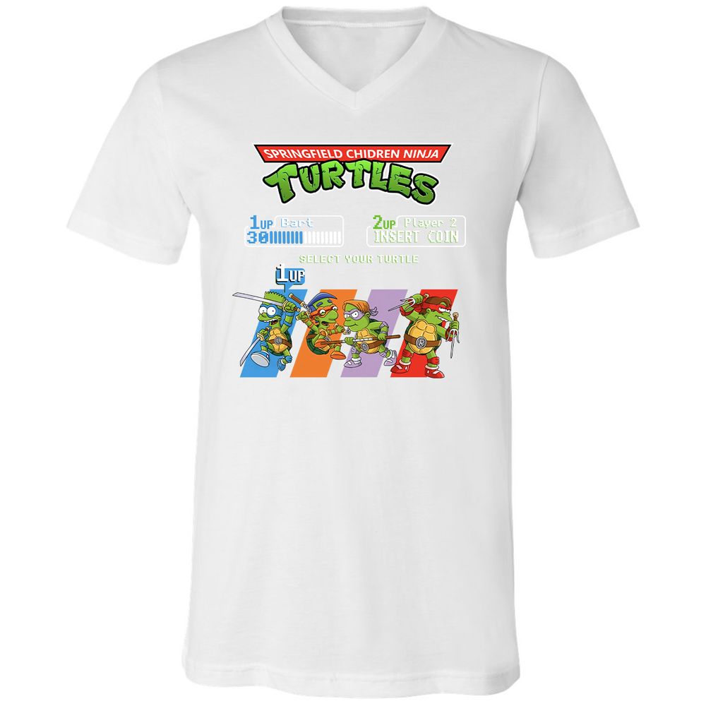 Unisex V-Neck T-Shirt - TXEL1Z9H - White - 5