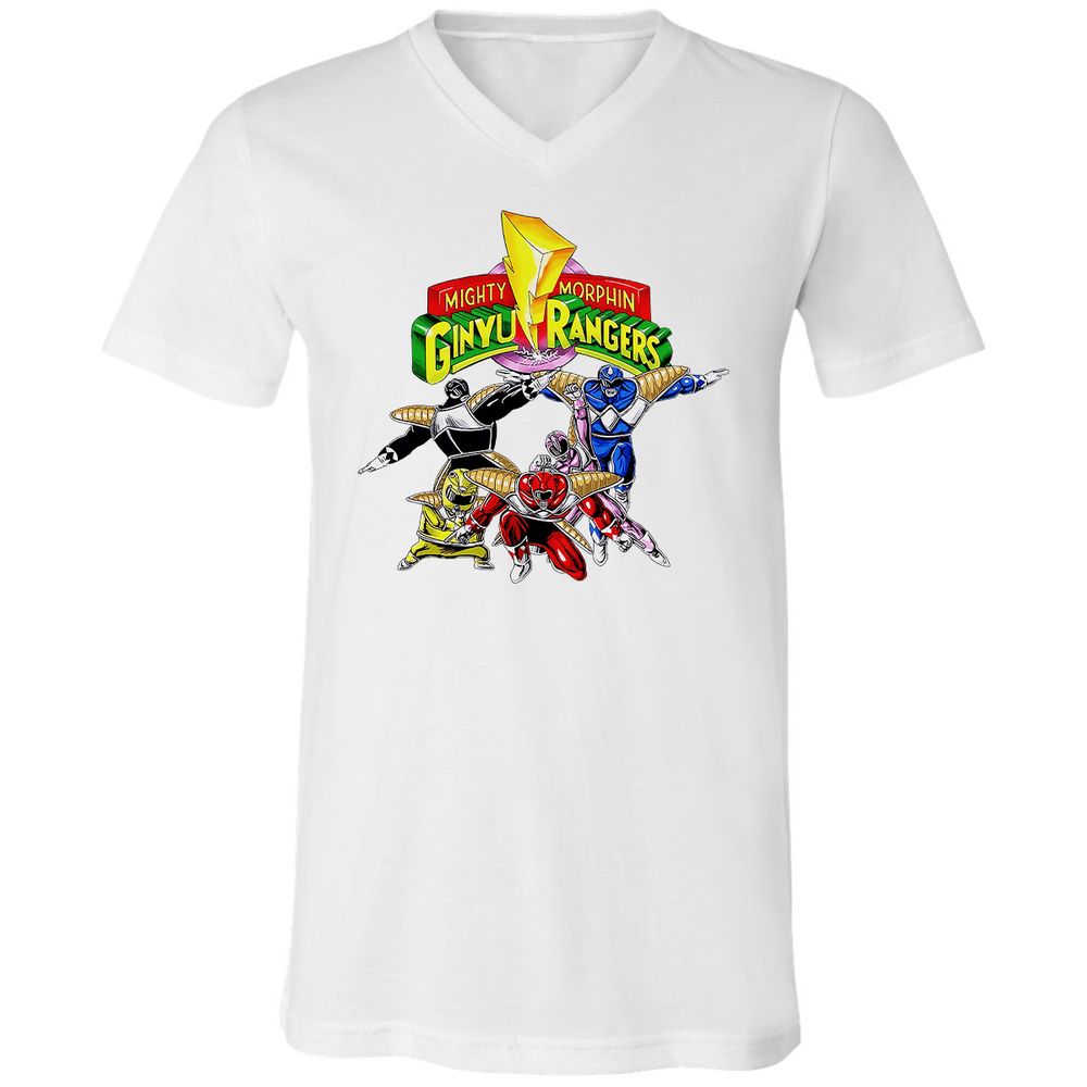 Unisex V-Neck T-Shirt - CDZUNNFB - White - 5