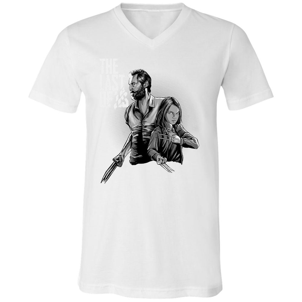 Unisex V-Neck T-Shirt - FH7VX7VY - White - 5
