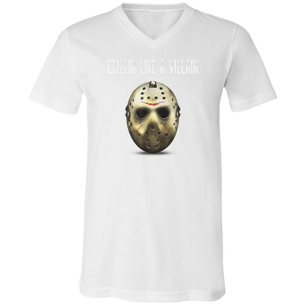 Unisex V-Neck T-Shirt - VBCRPYH1 - White - 5