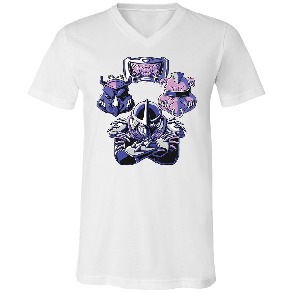Unisex V-Neck T-Shirt - T8VHP5HC - White - 5