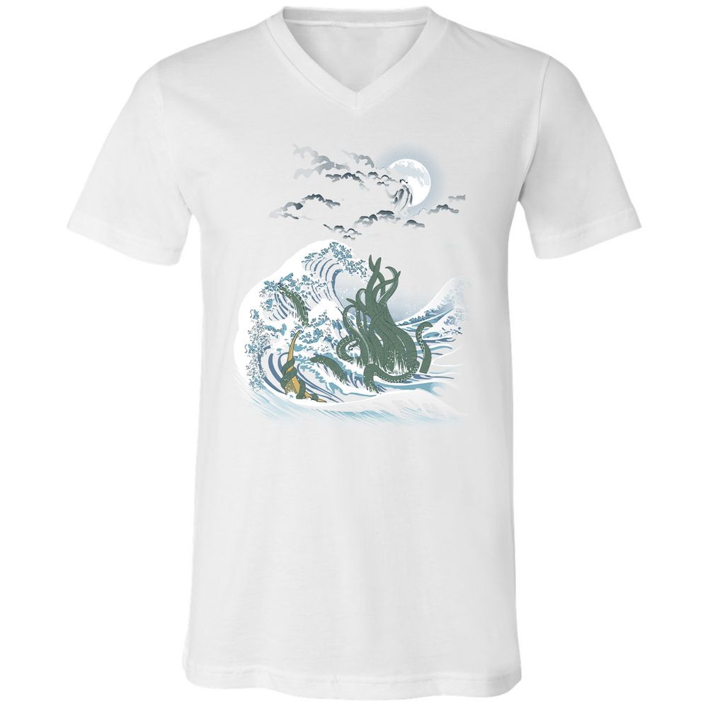 Unisex V-Neck T-Shirt - WS61455L - White - 5