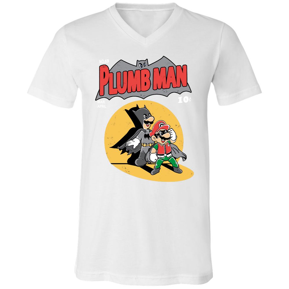 Unisex V-Neck T-Shirt - SNSMHH67 - White - 5