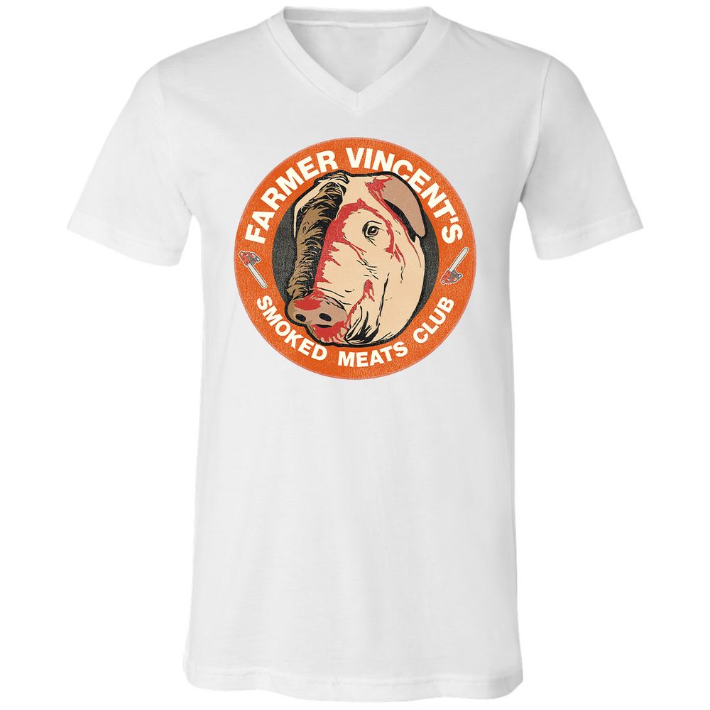 Unisex V-Neck T-Shirt - N86UGHQP - White - 5