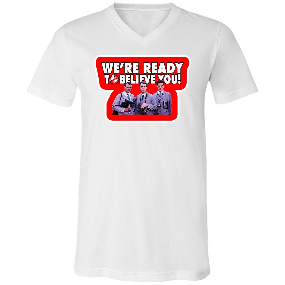 Unisex V-Neck T-Shirt - WM2KV58H - White - 5