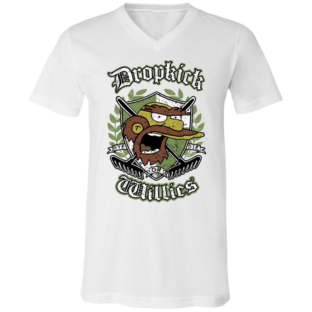 Unisex V-Neck T-Shirt - JCDJKW8U - White - 5