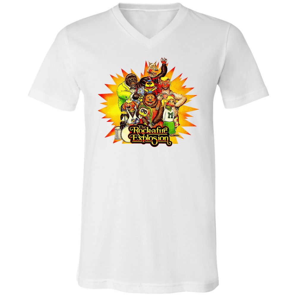 Unisex V-Neck T-Shirt - 47FPCENQ - White - 5