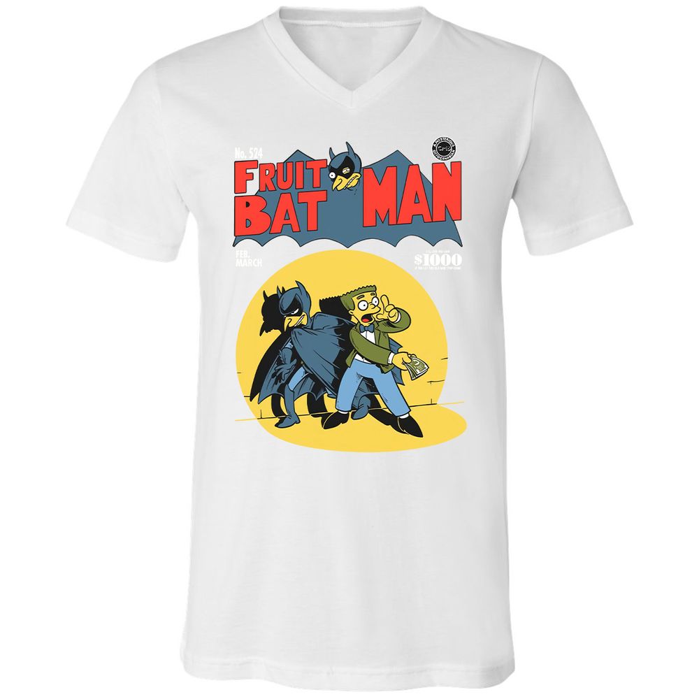 Unisex V-Neck T-Shirt - BVDYJBS7 - White - 5