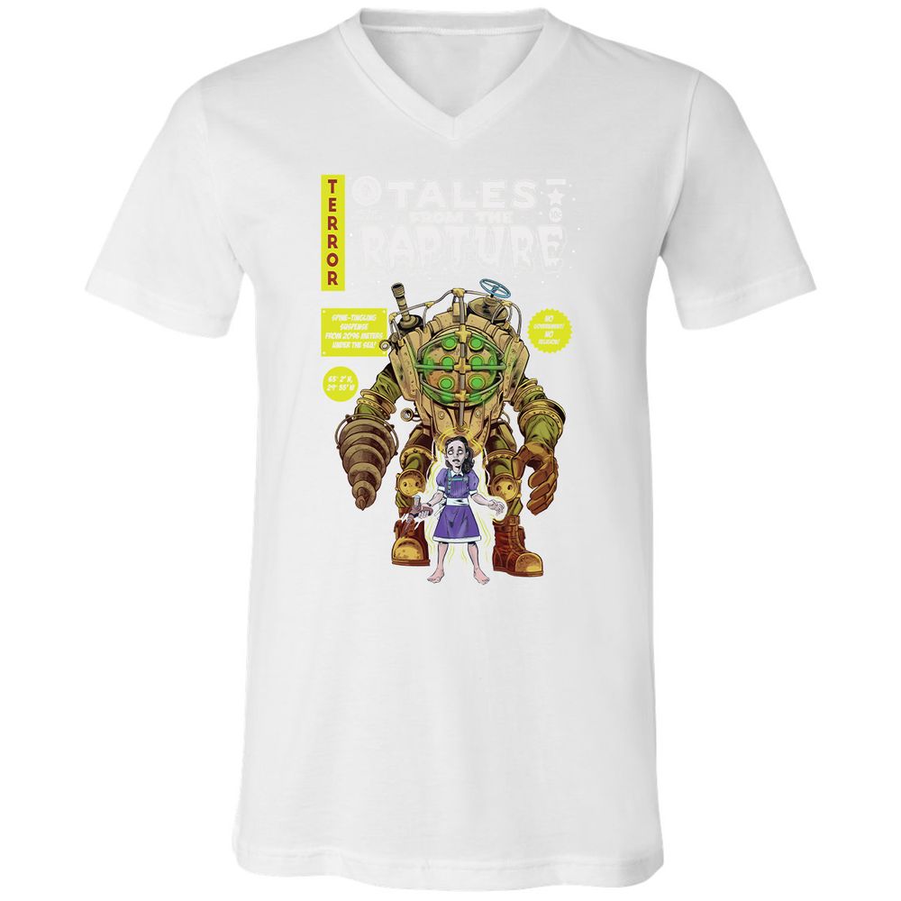 Unisex V-Neck T-Shirt - 3Y83WHEP - White - 5