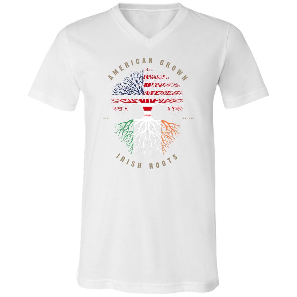 Unisex V-Neck T-Shirt - UKY3BYE8 - White - 5
