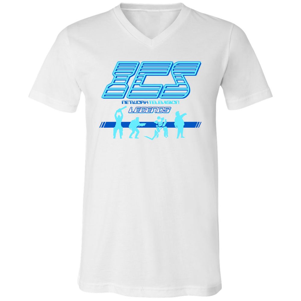 Unisex V-Neck T-Shirt - ZHTF1BC5 - White - 5