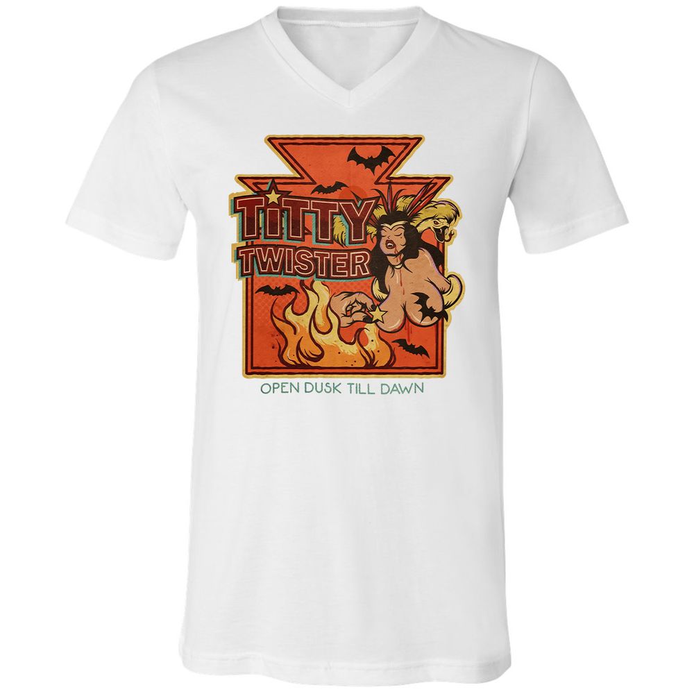 Unisex V-Neck T-Shirt - RK5363S9 - White - 5
