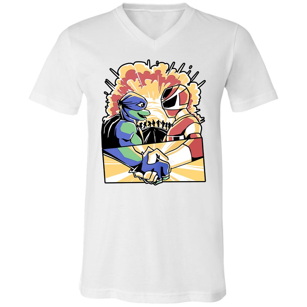 Unisex V-Neck T-Shirt - EW9X64FU - White - 5