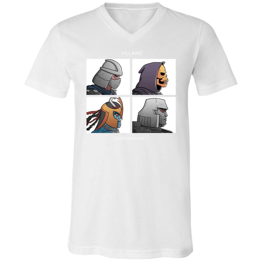 Unisex V-Neck T-Shirt - XN38YZCR - White - 5