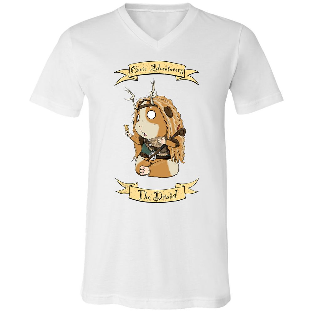 Unisex V-Neck T-Shirt - AG9UHTPF - White - 5