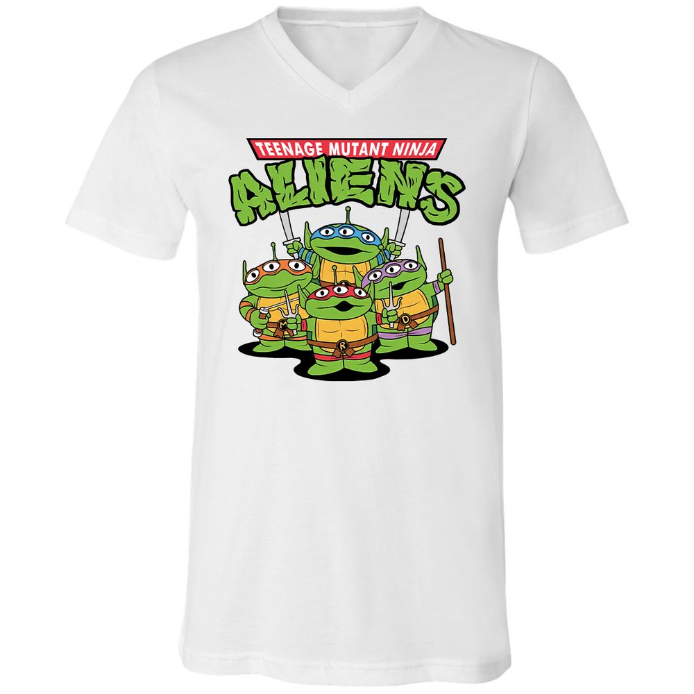 Unisex V-Neck T-Shirt - TXR8S7K4 - White - 5