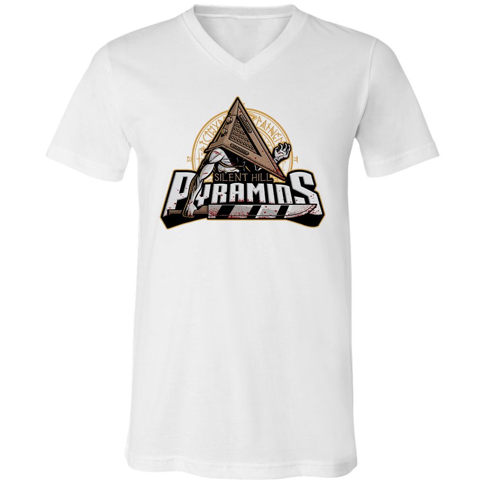 Unisex V-Neck T-Shirt - YXBG6ET9 - White - 5
