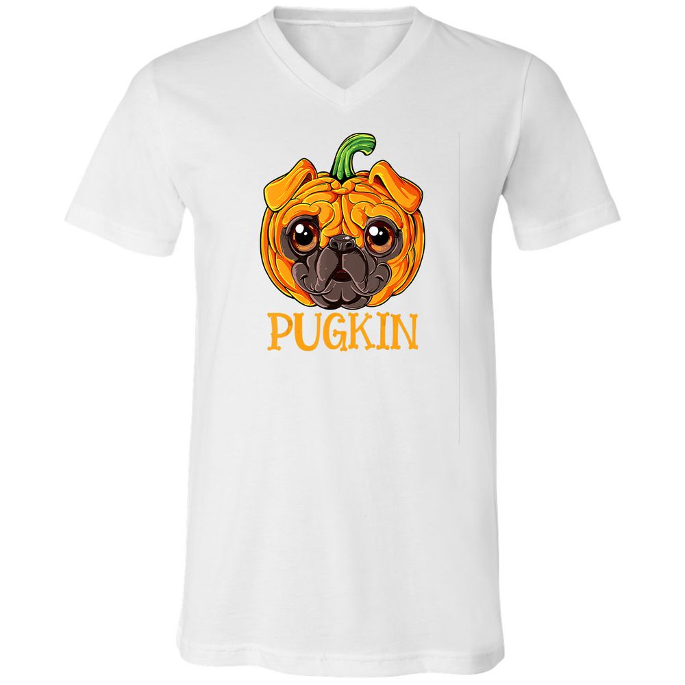 Unisex V-Neck T-Shirt - WGJYJFRY - White - 5