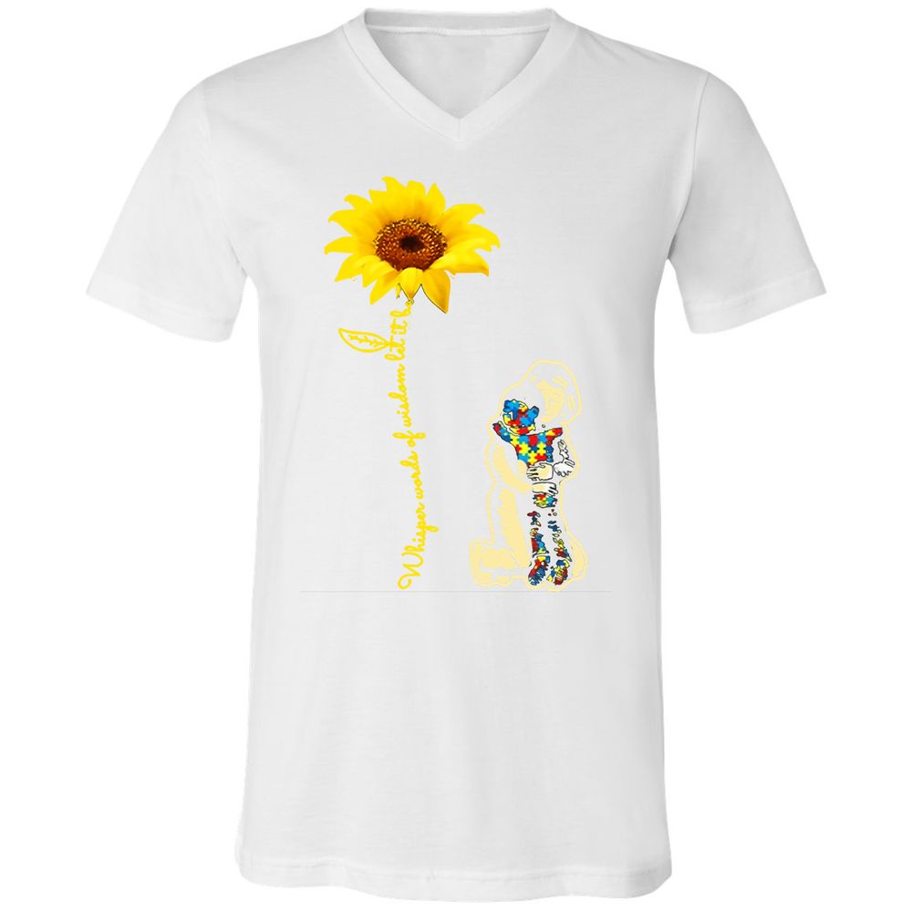 Unisex V-Neck T-Shirt - 4SWCKU3W - White - 5