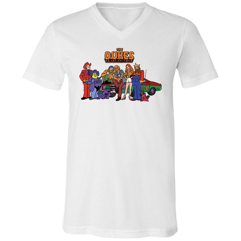 Unisex V-Neck T-Shirt - TXAUA4DM - White - 5