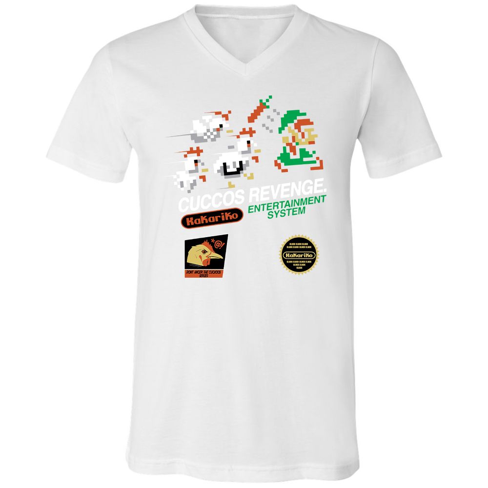 Unisex V-Neck T-Shirt - 5YHBQBQD - White - 5