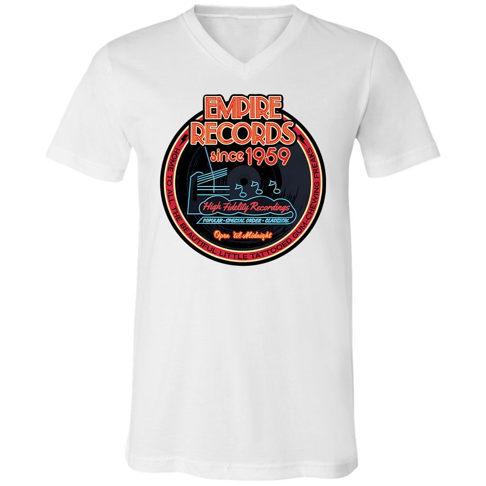 Unisex V-Neck T-Shirt - DXHM2546 - White - 5