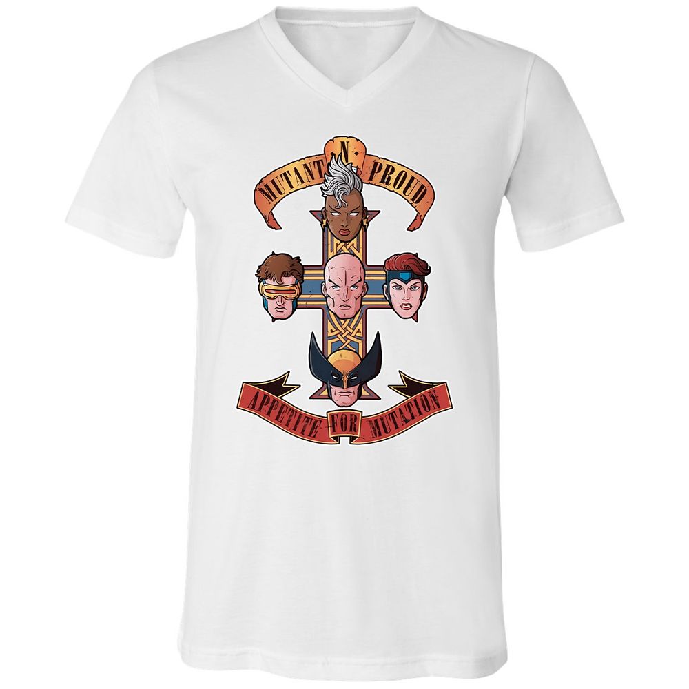 Unisex V-Neck T-Shirt - D4YD9DVC - White - 5