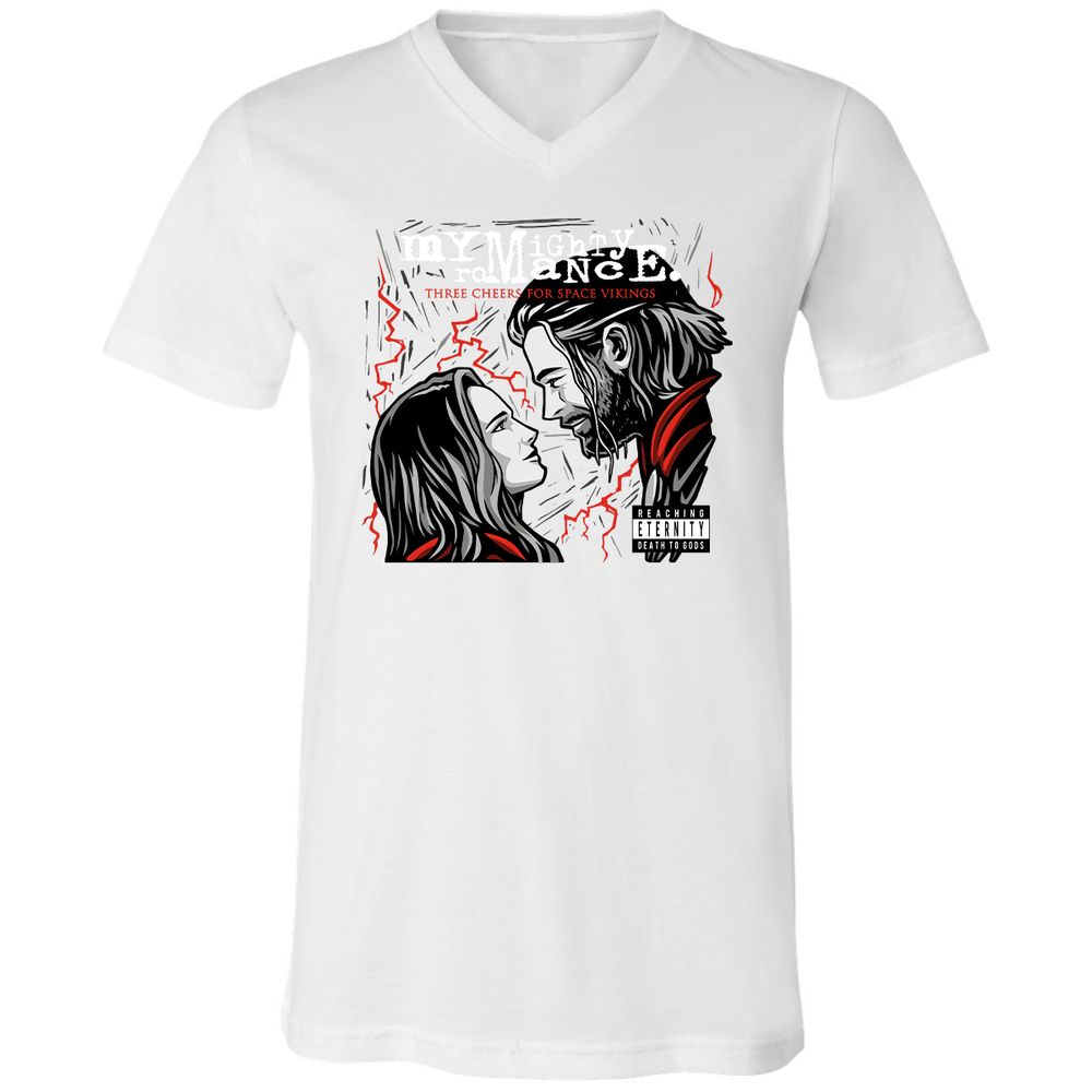 Unisex V-Neck T-Shirt - 6XA4SUT5 - White - 5