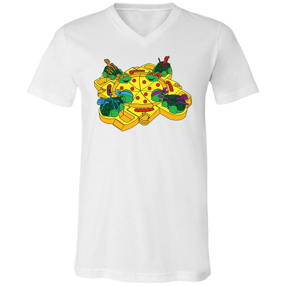 Unisex V-Neck T-Shirt - RZAE667B - White - 5