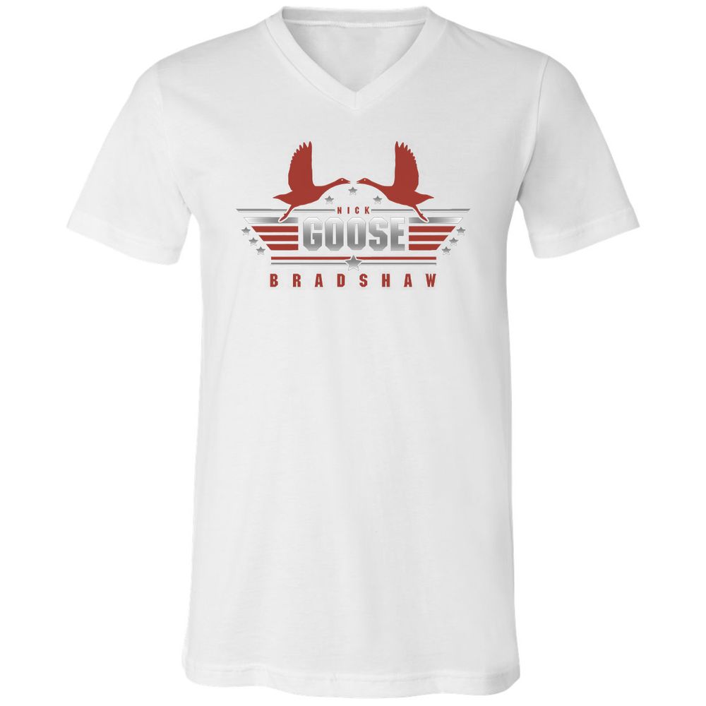 Unisex V-Neck T-Shirt - P6P64REX - White - 5