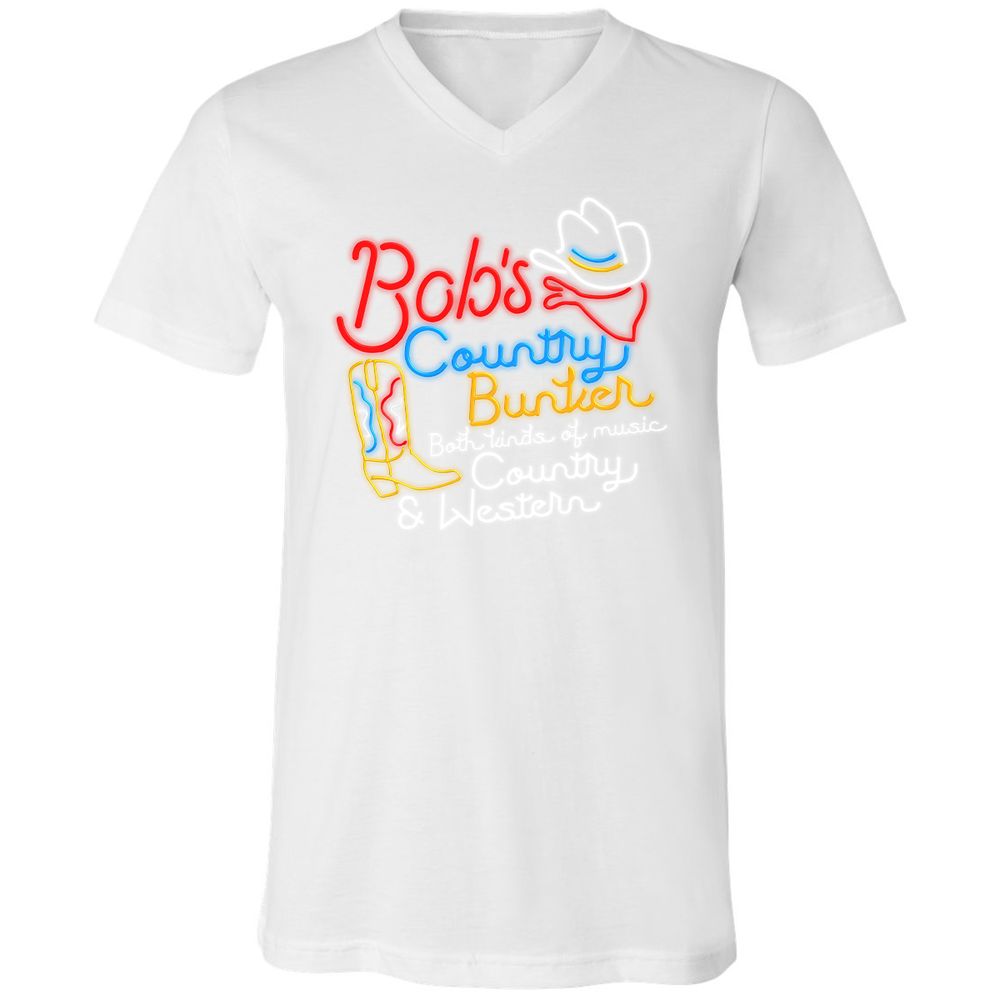 Unisex V-Neck T-Shirt - ZQ13HJLE - White - 5