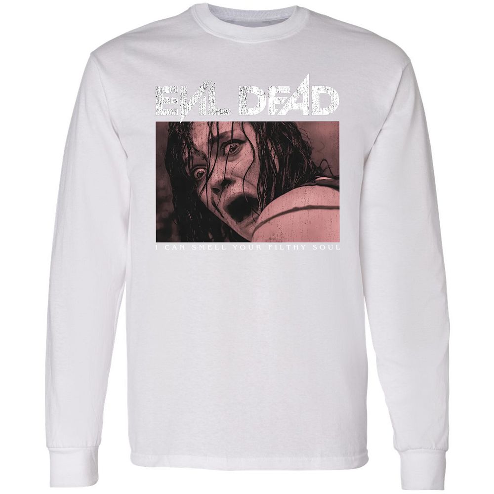 Long Sleeve T-Shirt - Black - White - 5