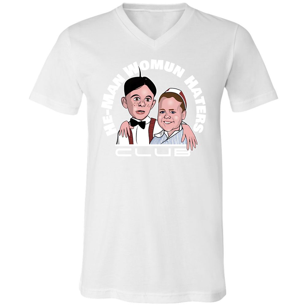 Unisex V-Neck T-Shirt - NZM4XFY2 - White - 5