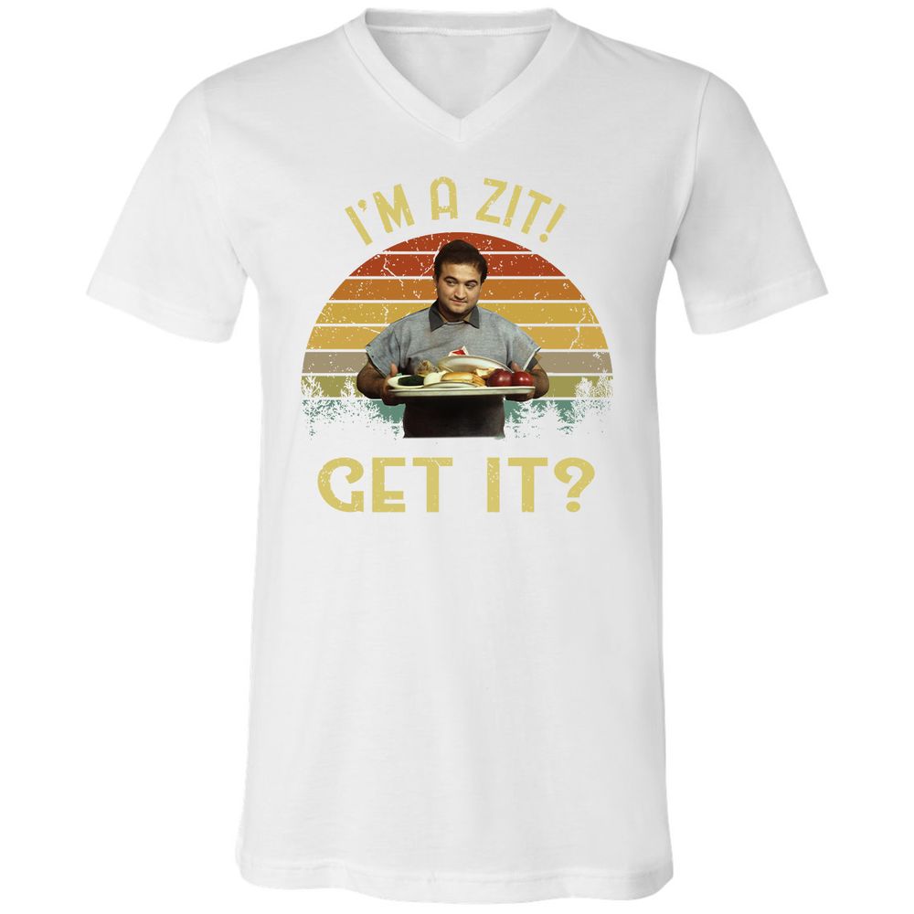 Unisex V-Neck T-Shirt - PFFD42LY - White - 5