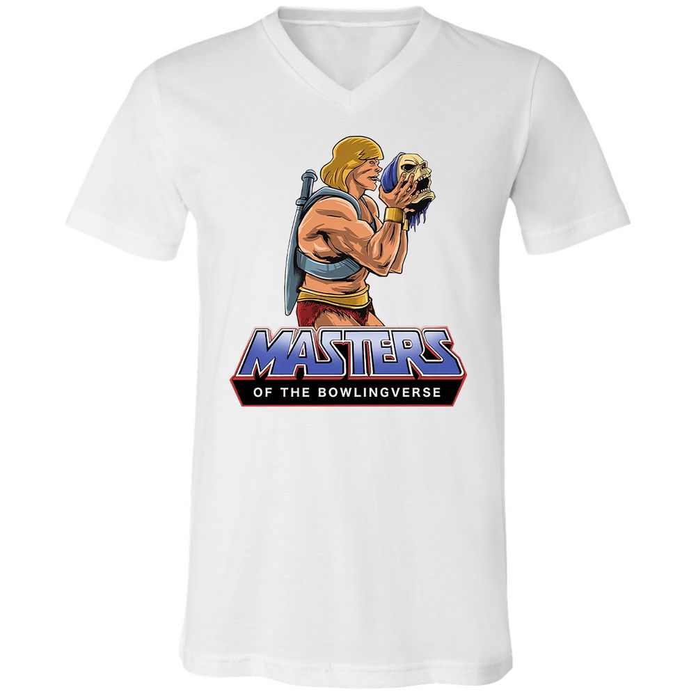 Unisex V-Neck T-Shirt - GCD8FN2L - White - 5