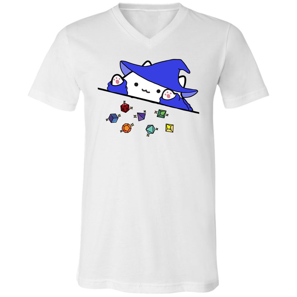 Unisex V-Neck T-Shirt - ZUYVRRDU - White - 5