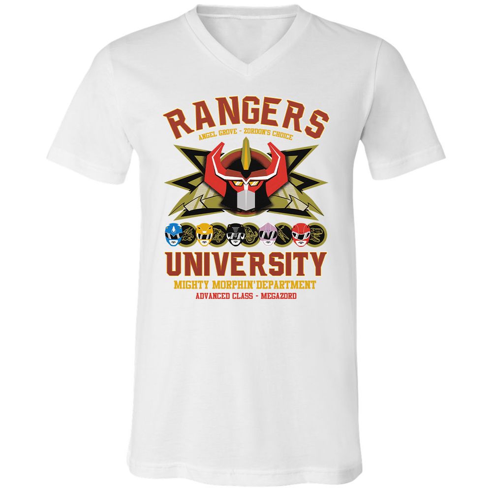 Unisex V-Neck T-Shirt - CX5RCLRG - White - 5