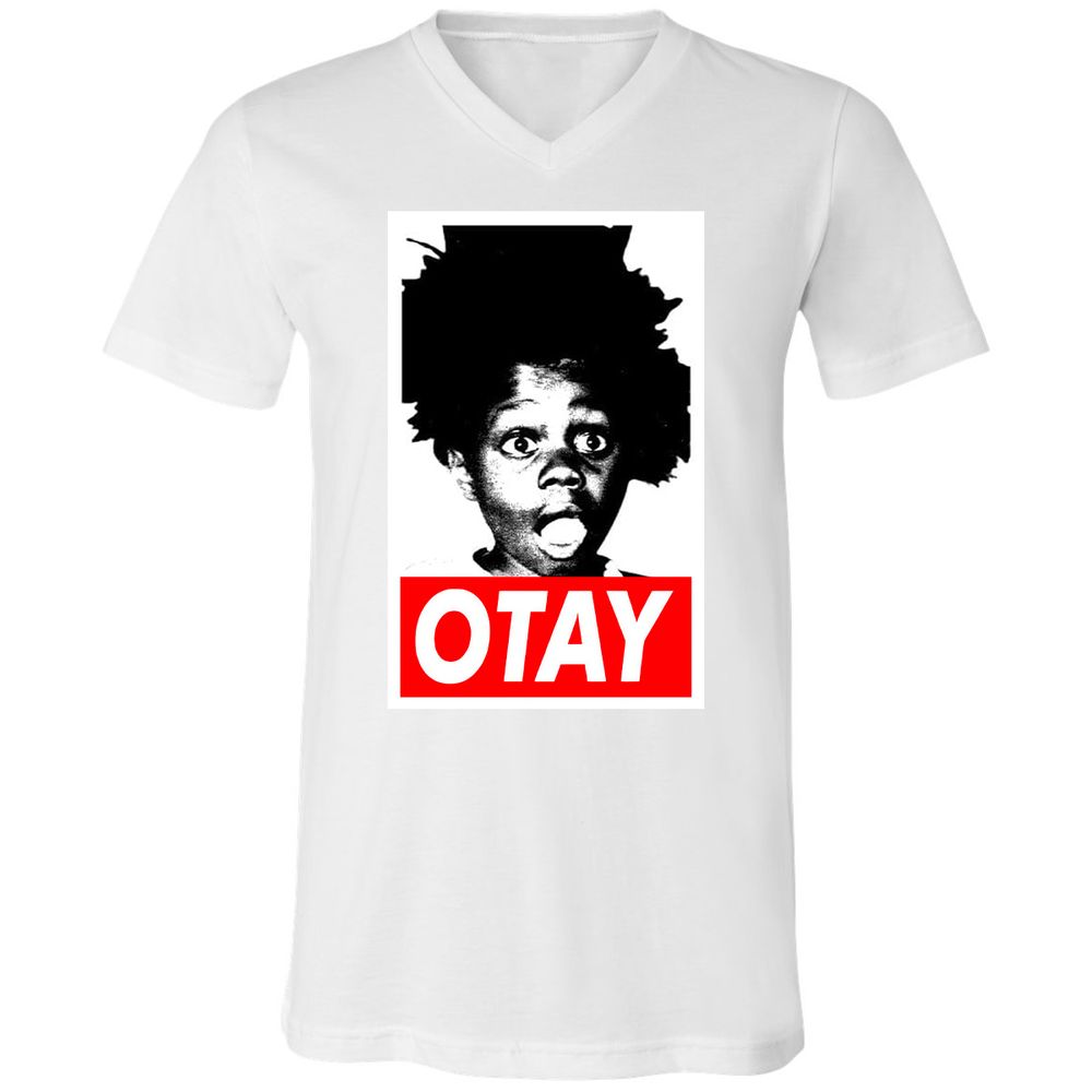 Unisex V-Neck T-Shirt - BW6CY1Y4 - White - 5