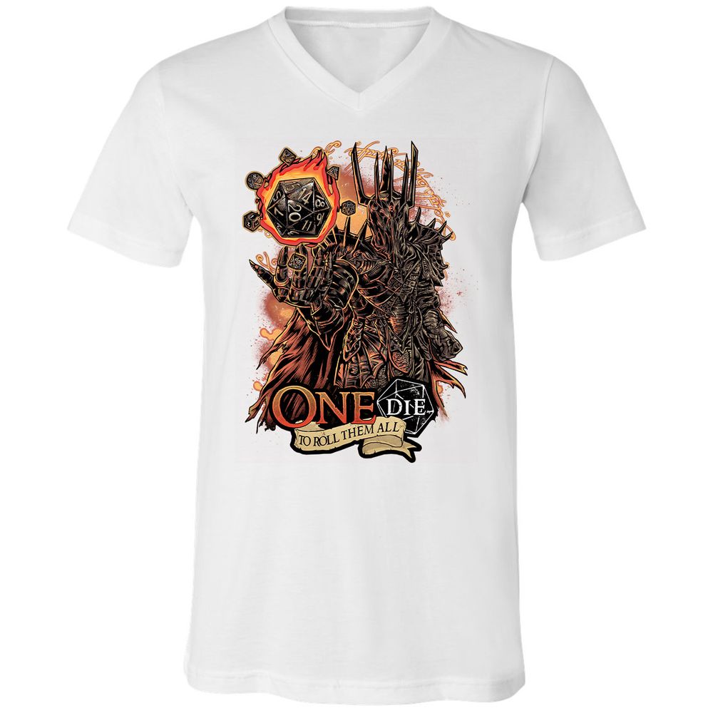 Unisex V-Neck T-Shirt - ZB4HL9PB - White - 5